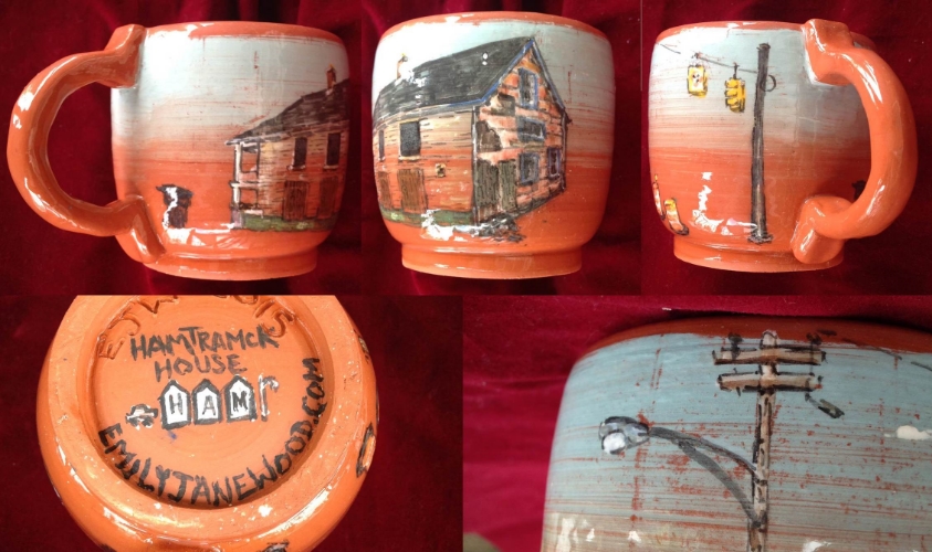 Mug, 'Favorite Pink/Green house on Carpenter near Klinger'