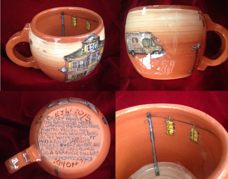 Mug, with ice cream truck and crazy Goodson/Lumpkin house
