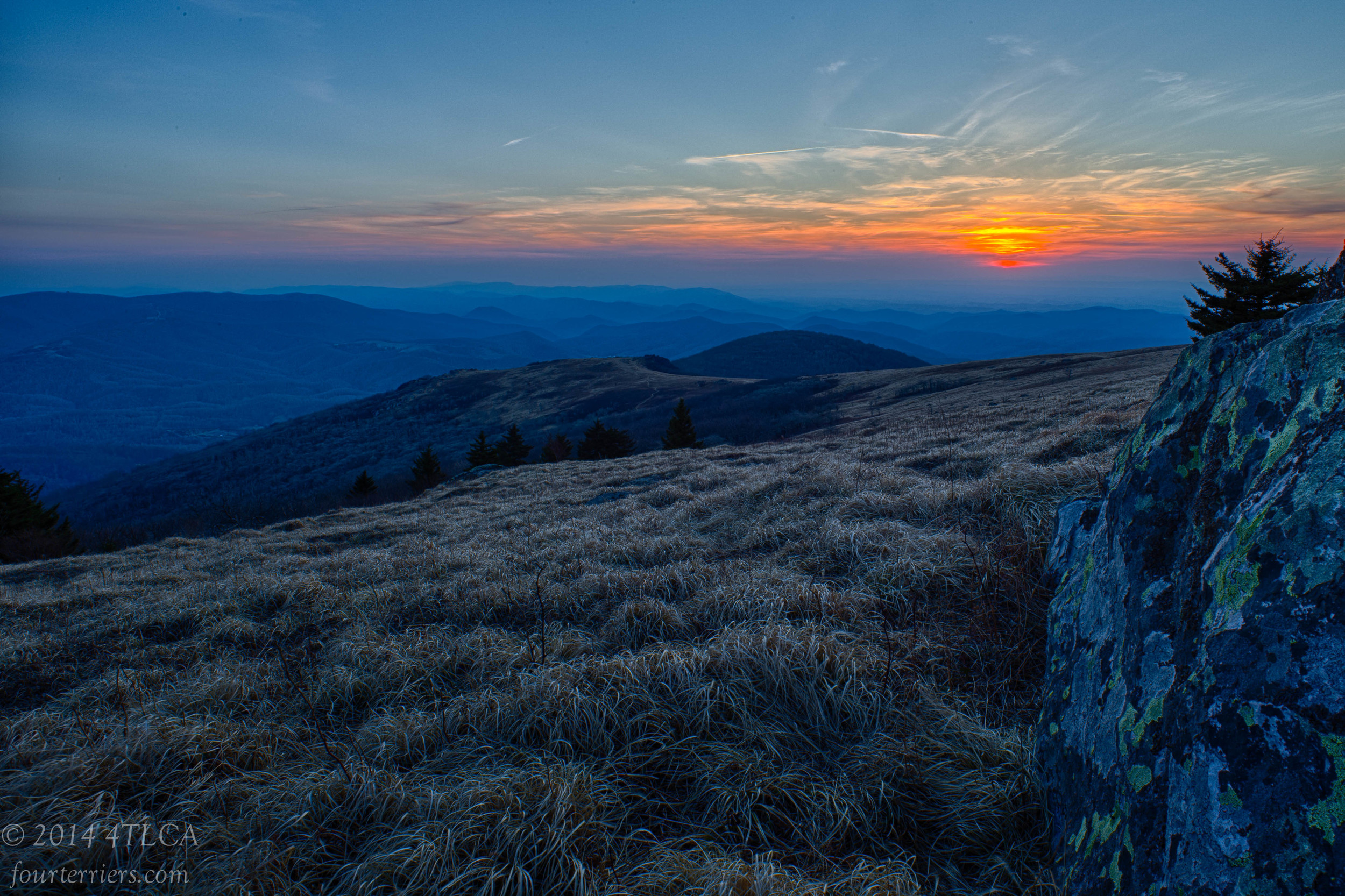 Sunset on White Top Mountain