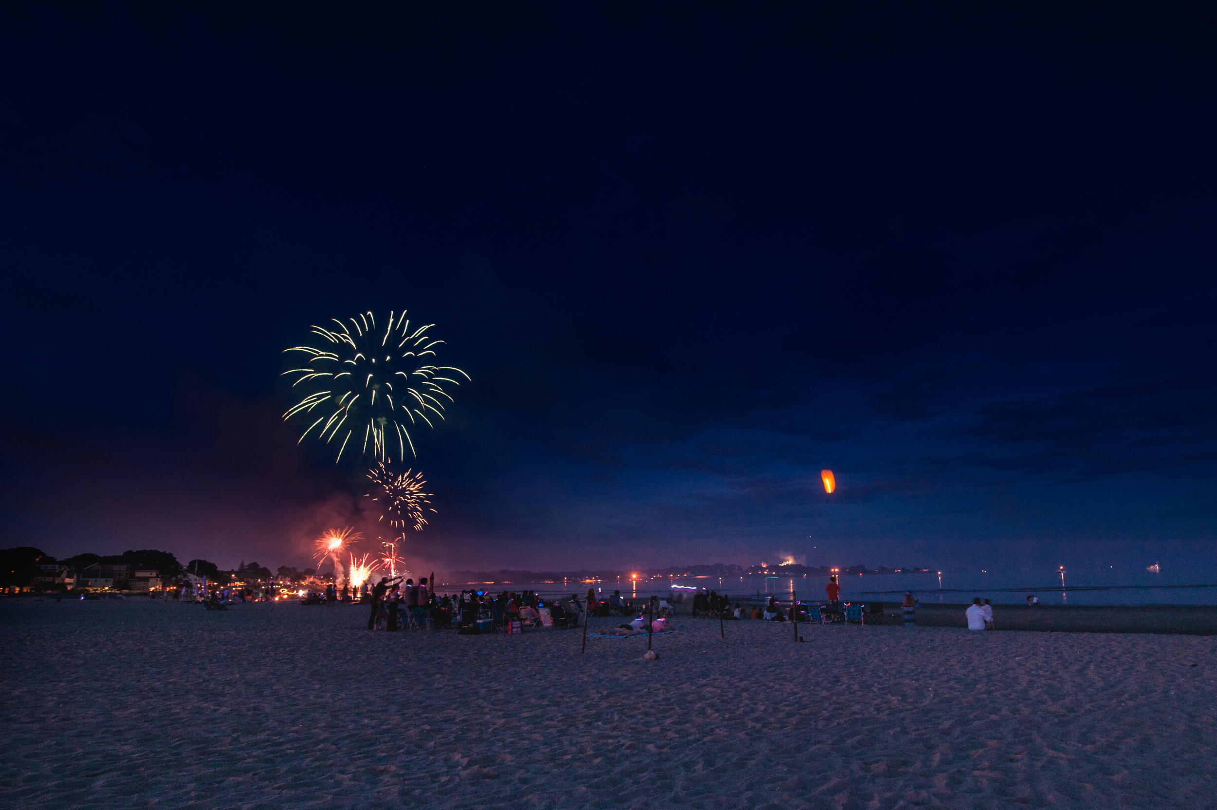 It wouldn't have been a 4th of July wedding without some fireworks!