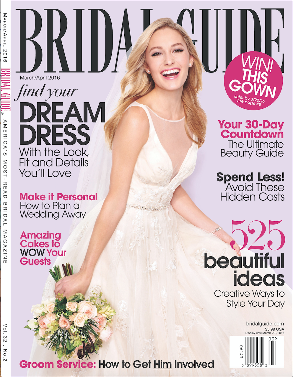 Featured: Bridal Guide Magazine - March/April 2016