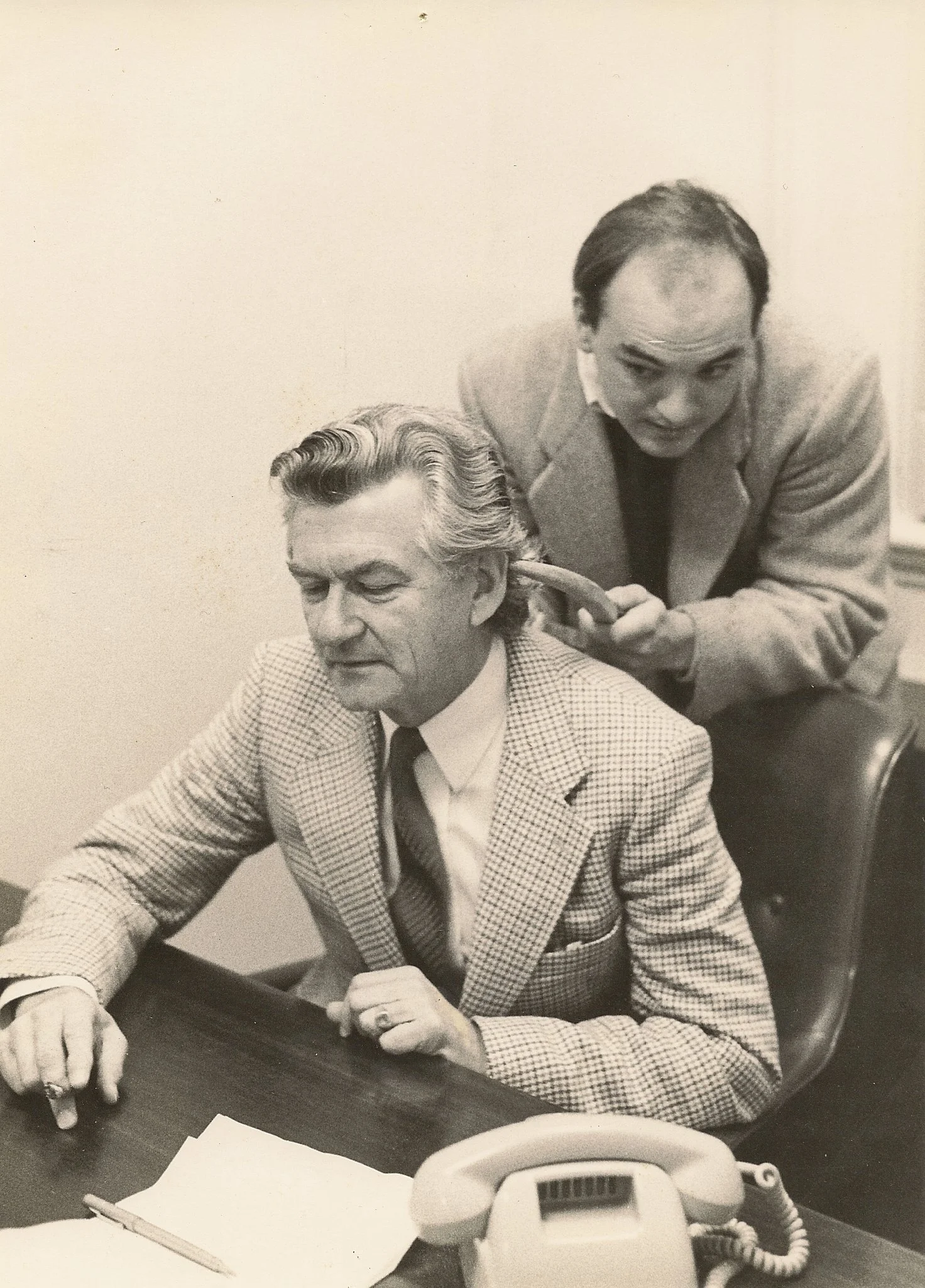 Andrew Patience and Bob Hawke