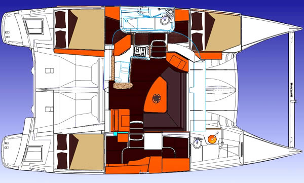 Lipari 41 Owners Version Layout