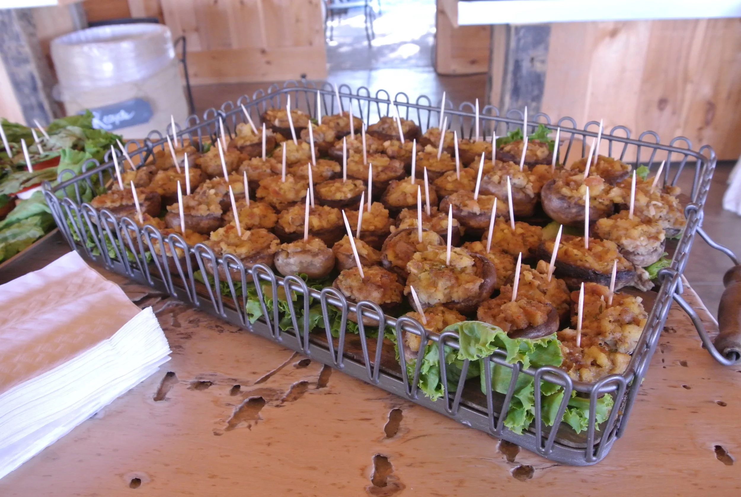 Sausage Stuffed Mushroom Caps
