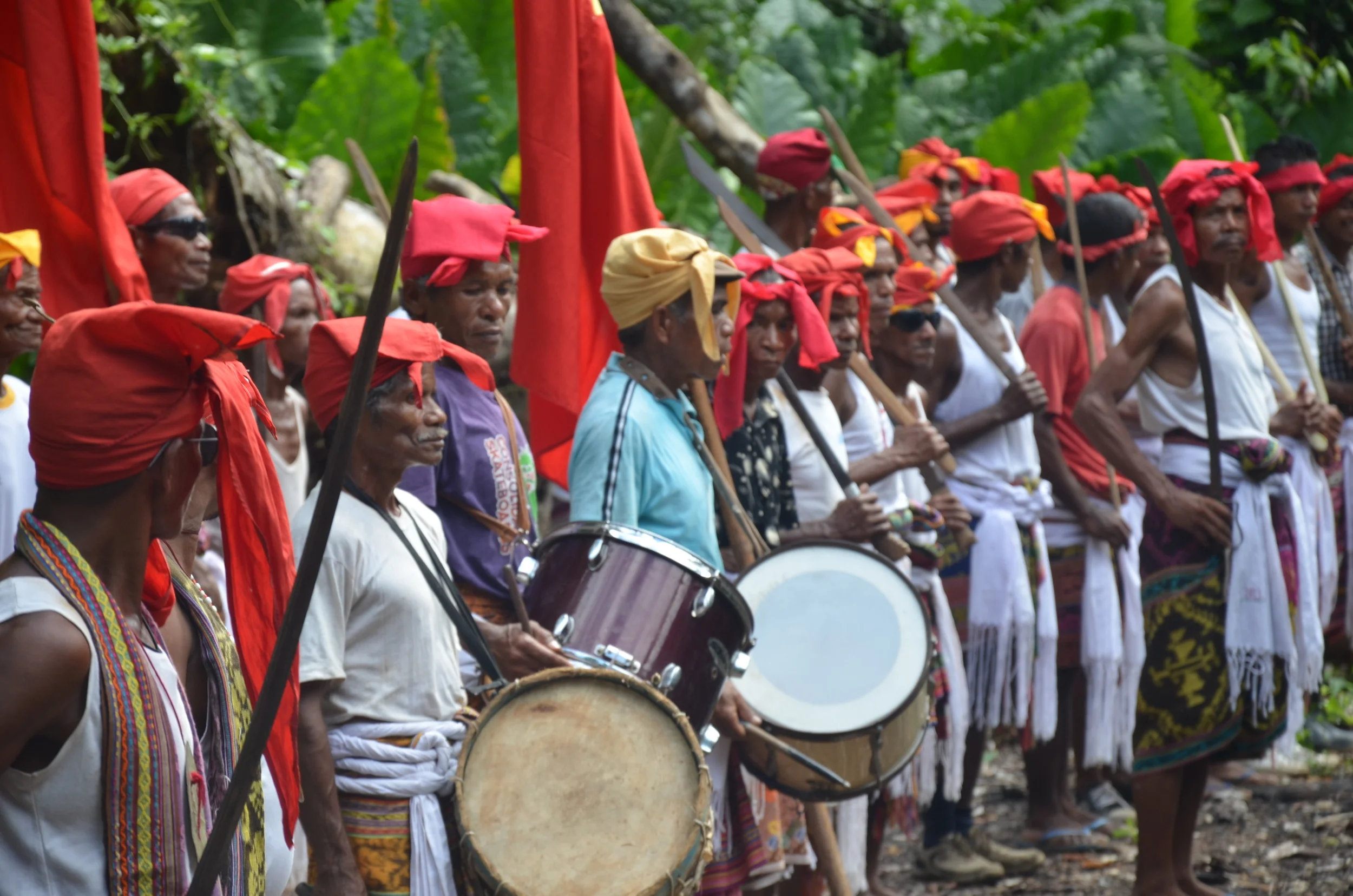 A village elder at an Uma Lulik – or traditional sacred house – in preparation for a ritual near the village of Irabere in the district of Uato-Carbao, East Timor. Credit: Janak Rogers