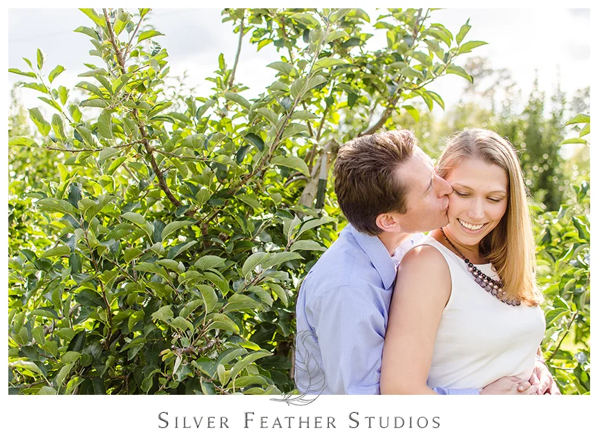 Engagement session at Granddad's Apple Orchard in Hendersonville, NC. © Silver Feather Studios, Burlington, North Carolina Wedding Photography & Videography