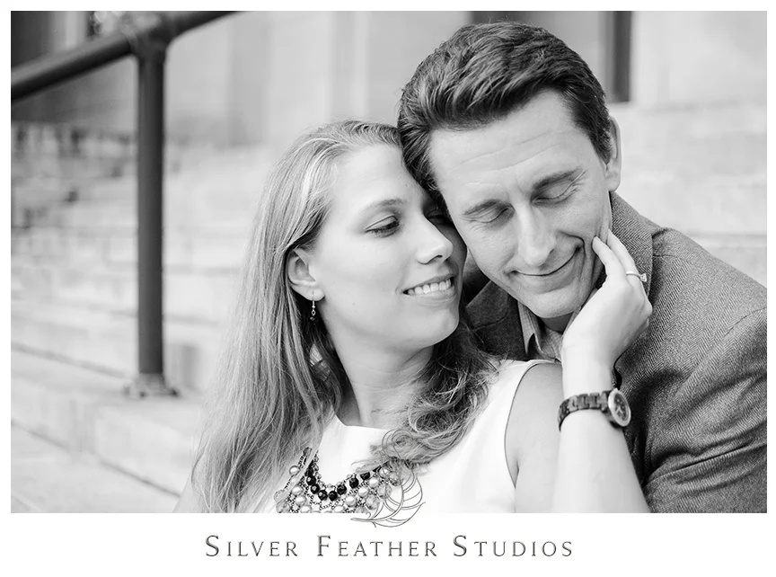 Downtown Asheville engagement photography of Brittany and Josh. © Silver Feather Studios, North Carolina Wedding Photography & Videography