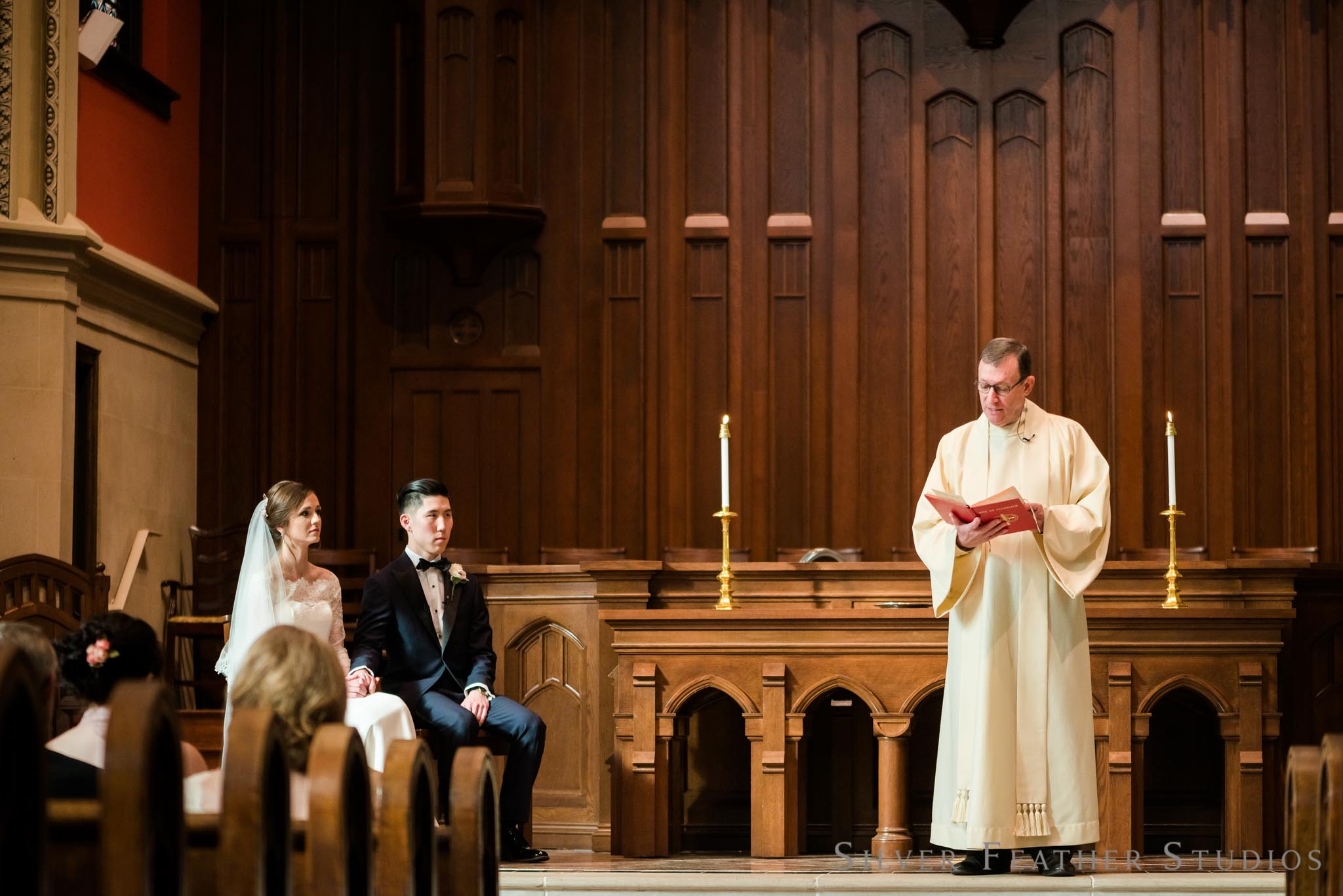 presbyterian wedding ceremony photographed by Silver Feather Studios.