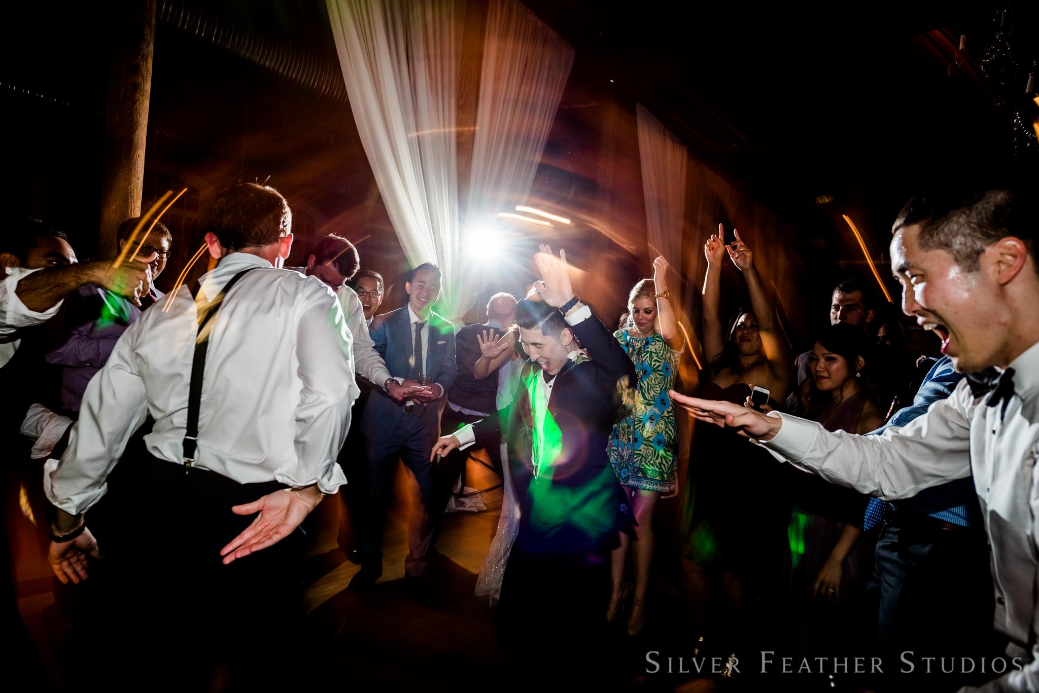 bunn dj keeps the party going at the cotton room. © silver feather studios, cotton room preferred vendor