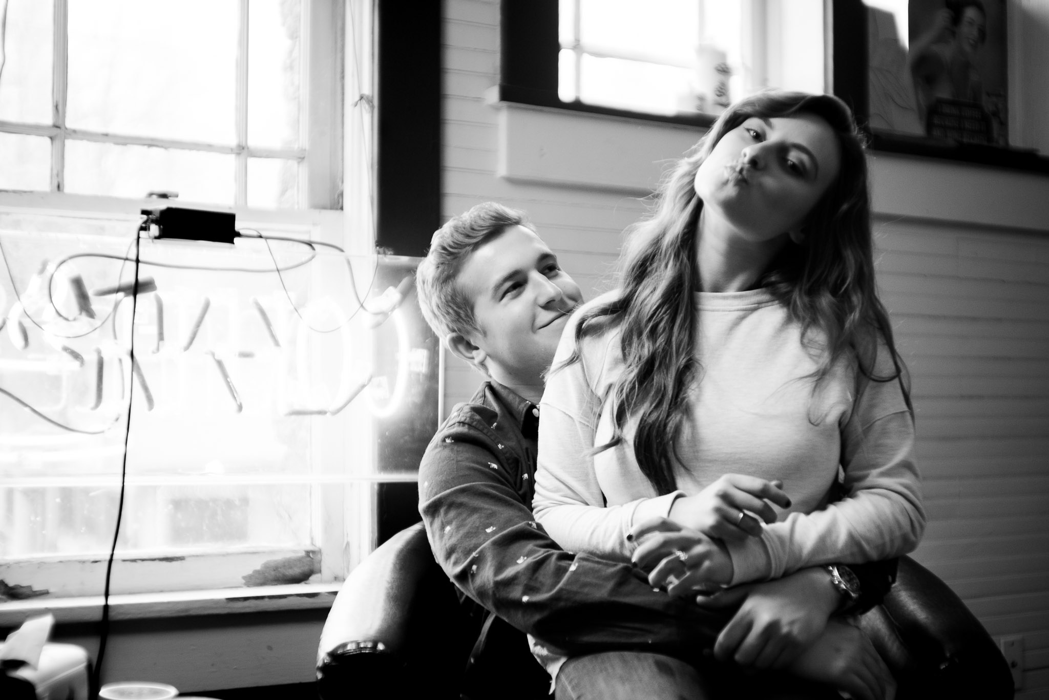 blowing rock engagement photos at camp coffee