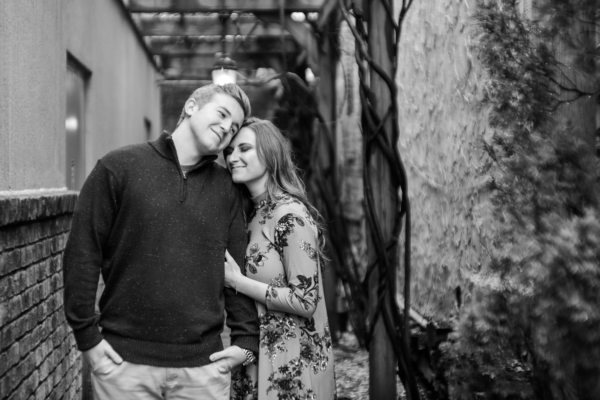 rainy blowing rock engagement session by Ariana Hurdle