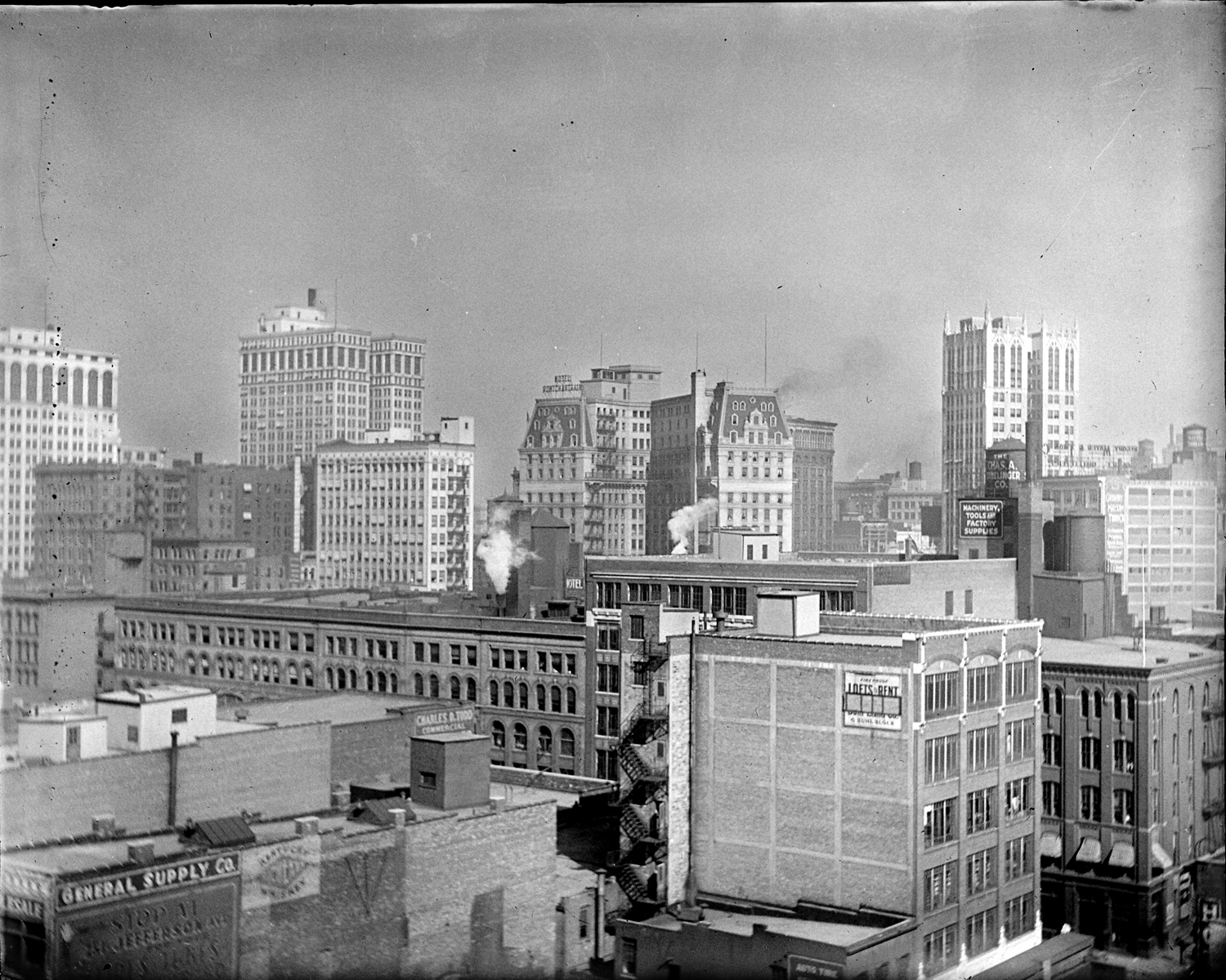 Detroit Skyline, circa 1915