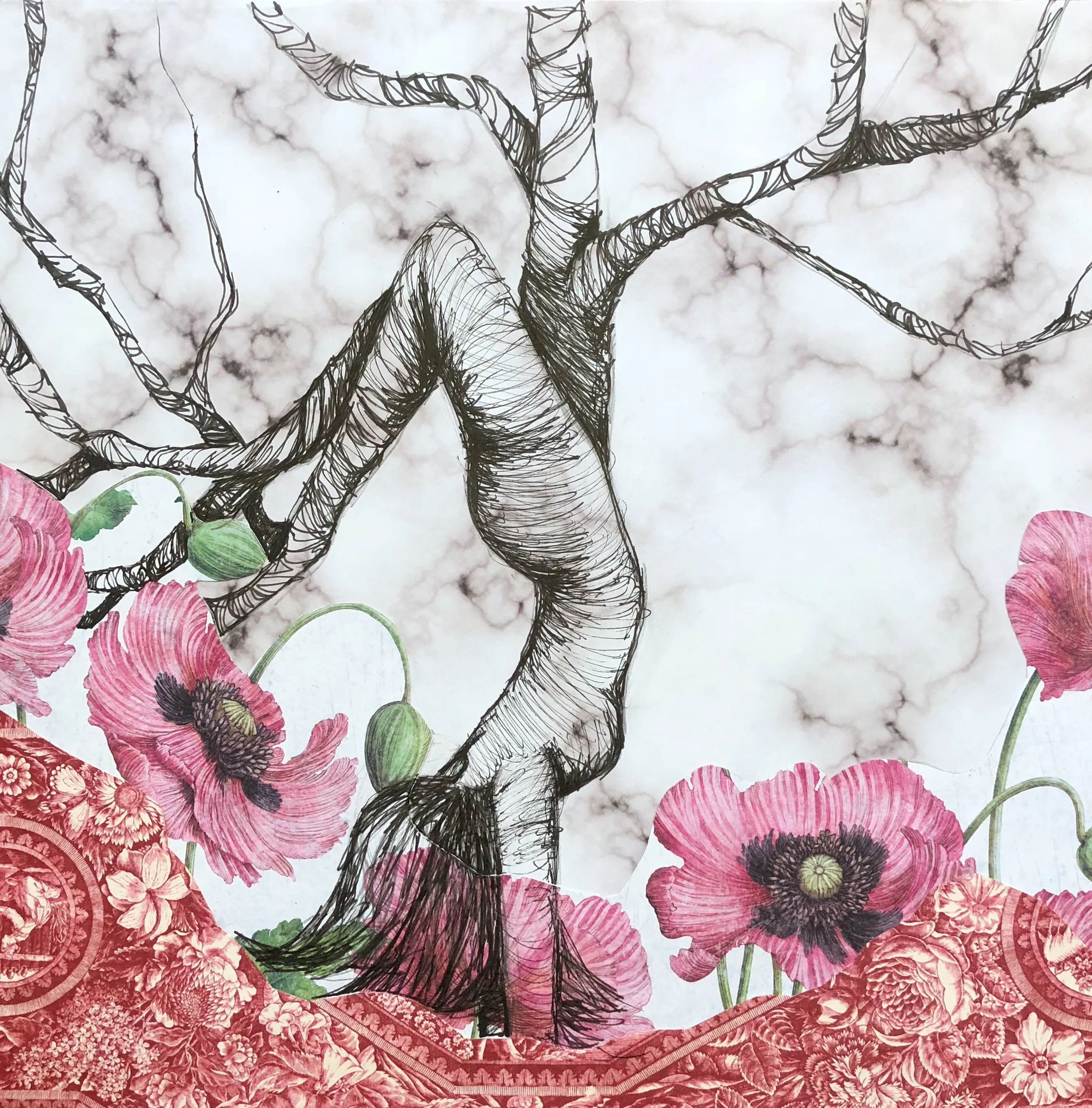 Poppy Popover - 12"x12"