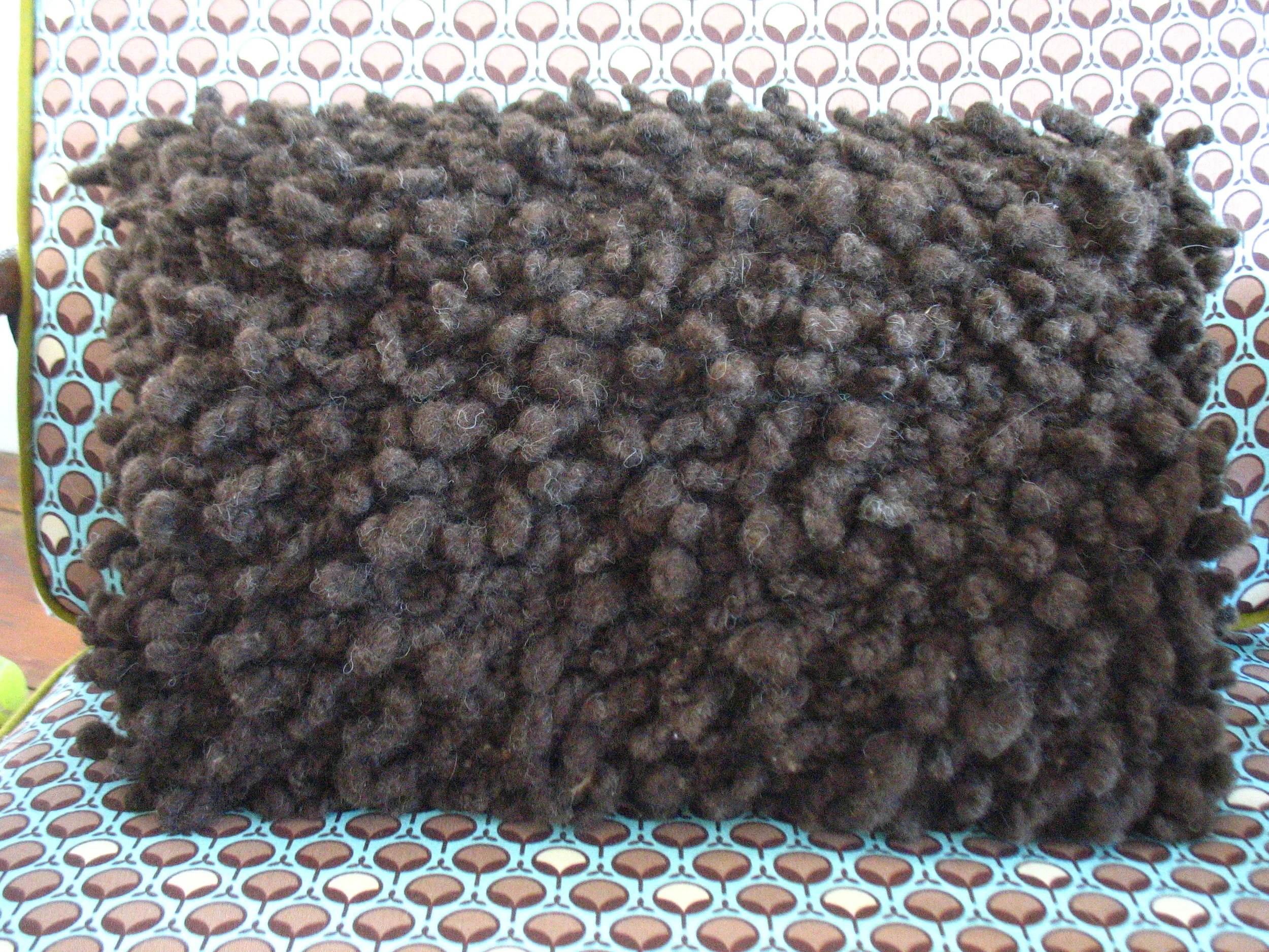 Faux shearling pillow