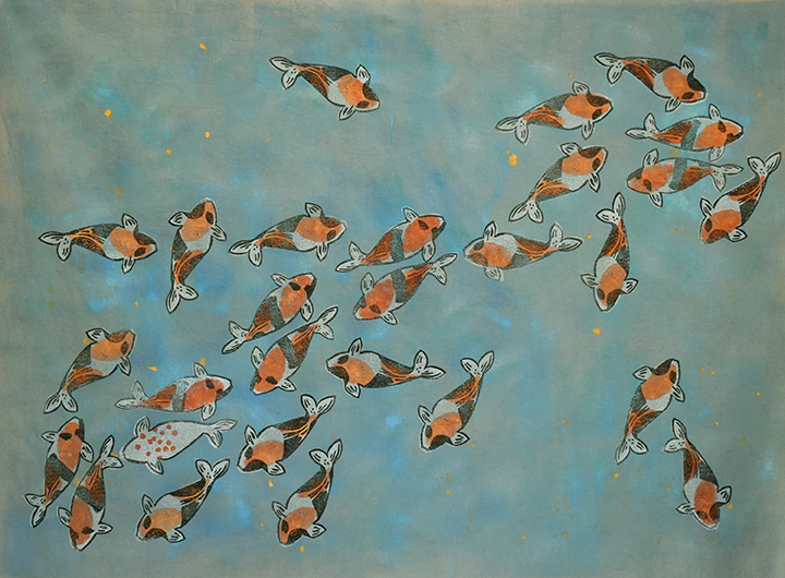 Koi No. 8  |  Current   |  33.5 x 44 inches