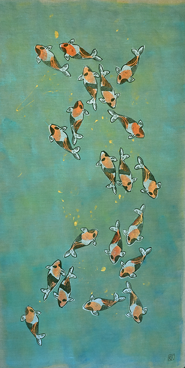 Koi No. 15  |  unnamed   |  55 x 29 inches 