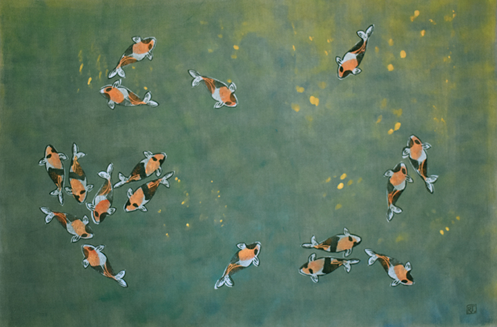 Koi No. 24 | Scattered | 35 x 53 inches