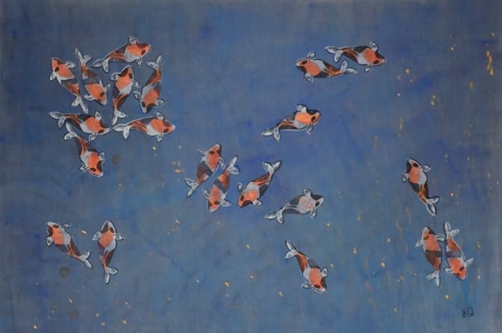 Koi No. 26 | Twilight | 37 x 53 inches