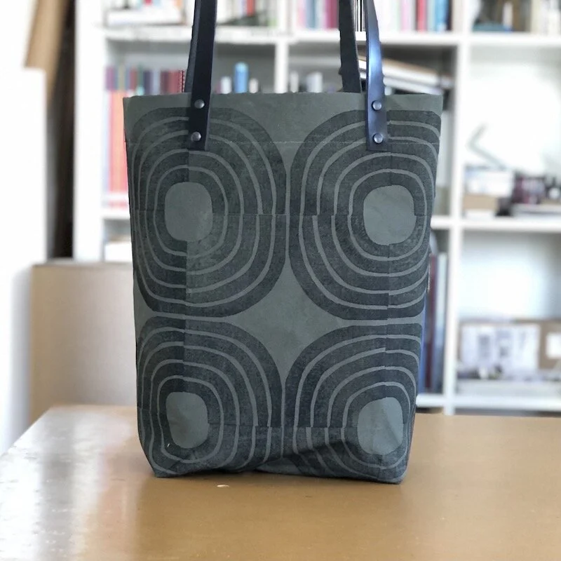 MIMBY Tote | Hand Printed | Robin's Favorite | olive