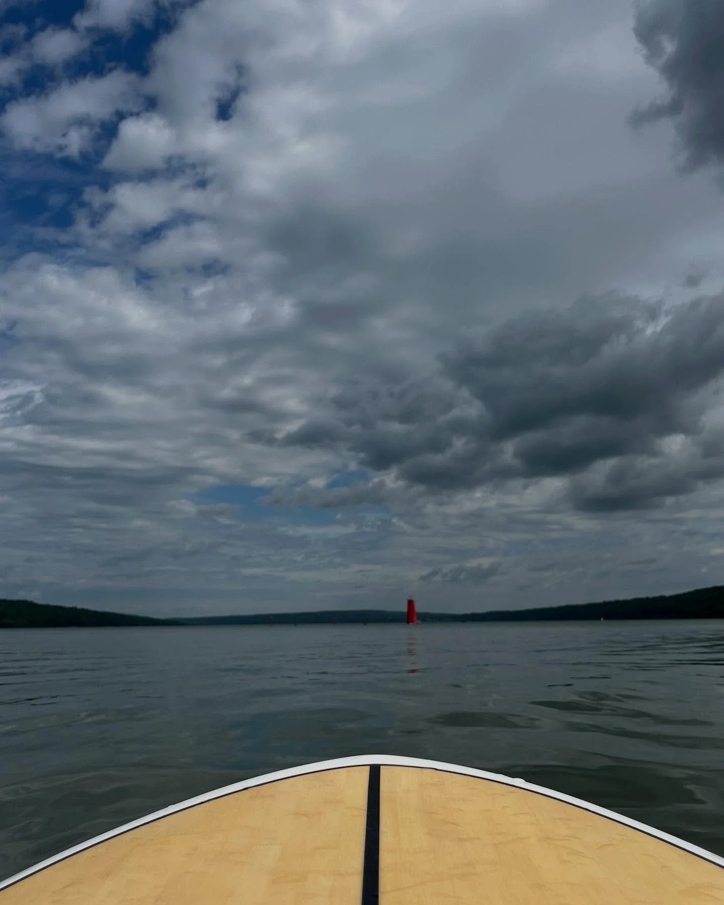 First paddle.  The last time I was on the inlet, I was gliding on the surface.  Today, I was digging in.  Itwas me, the cormorants, and a couple of dragon boats.