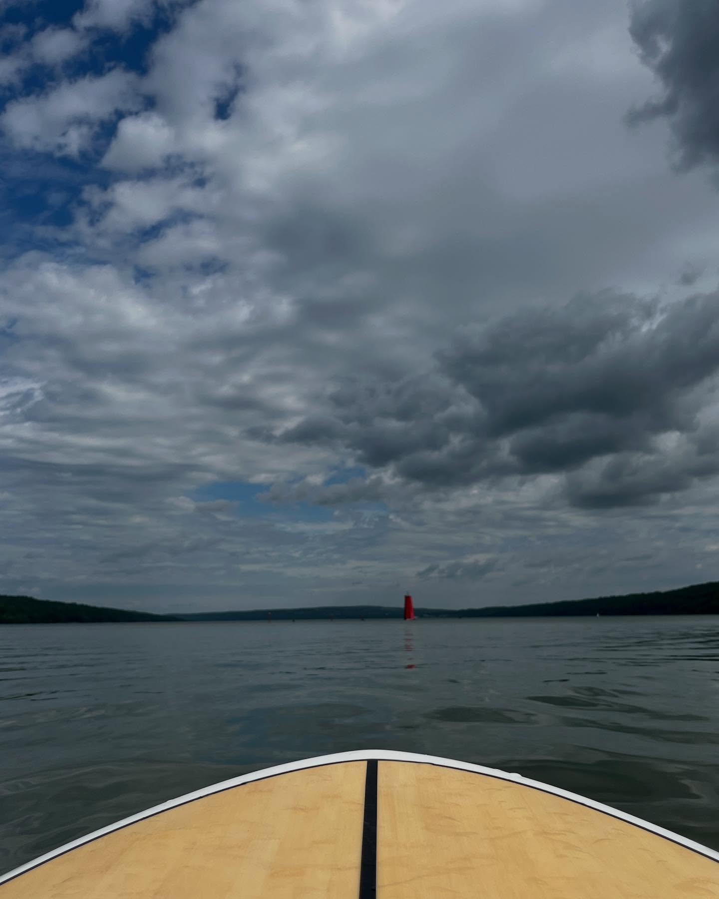 First paddle.  The last time I was on the inlet, I was gliding on the surface.  Today, I was digging in.  Itwas me, the cormorants, and a couple of dragon boats.