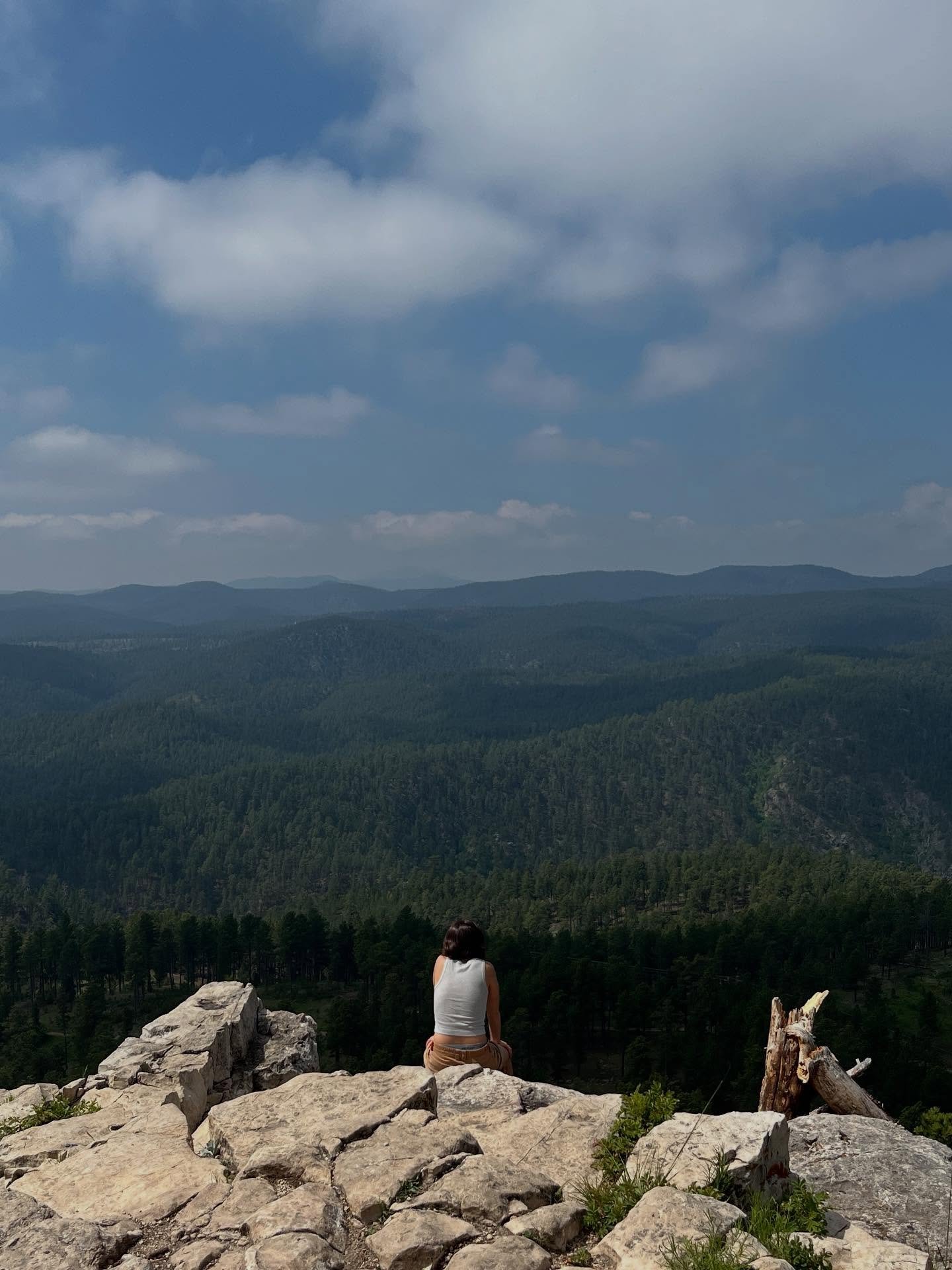 Seven days of driving in eight states.
Two thousand, five hundred miles.
Seven thousand, five hundred fifty feet of elevation as we cross the continental divide,
Buzz by the geographic center of the United States.

The pictures I didn&rsquo;t take - 