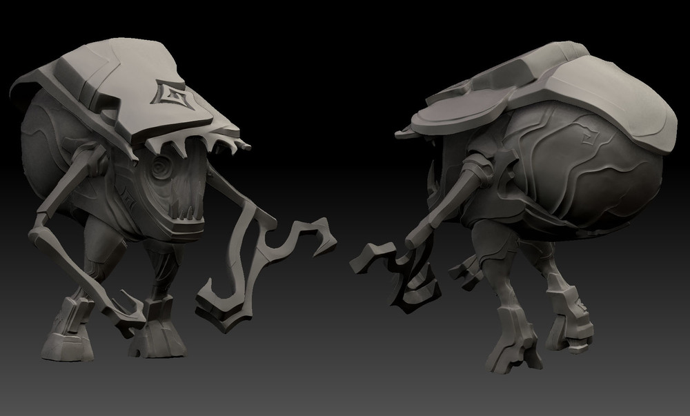  Original zbrush sculpt of a creature. Concept provided by Microsoft. 