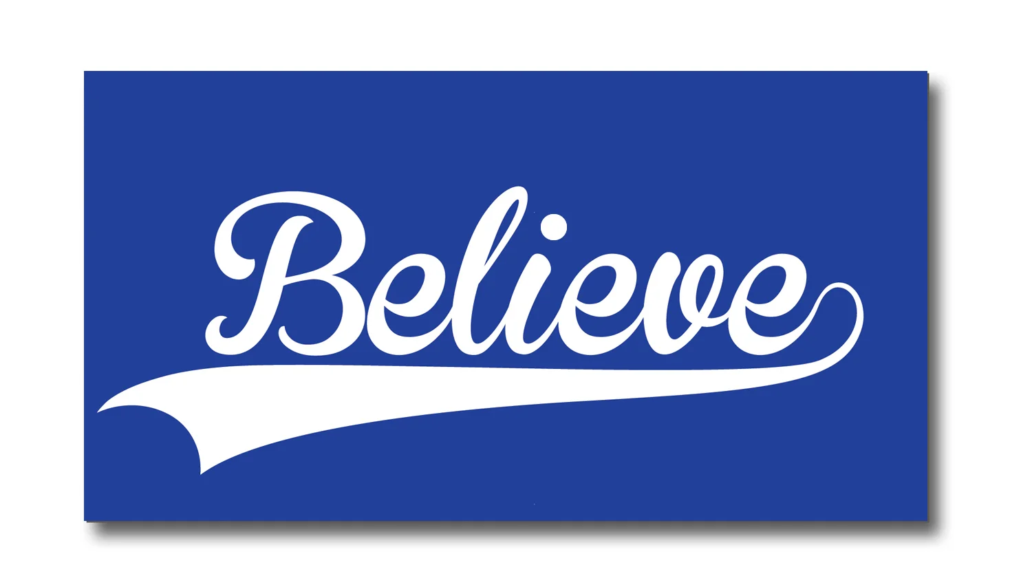 "Believe" Mini Plaque - 12x16