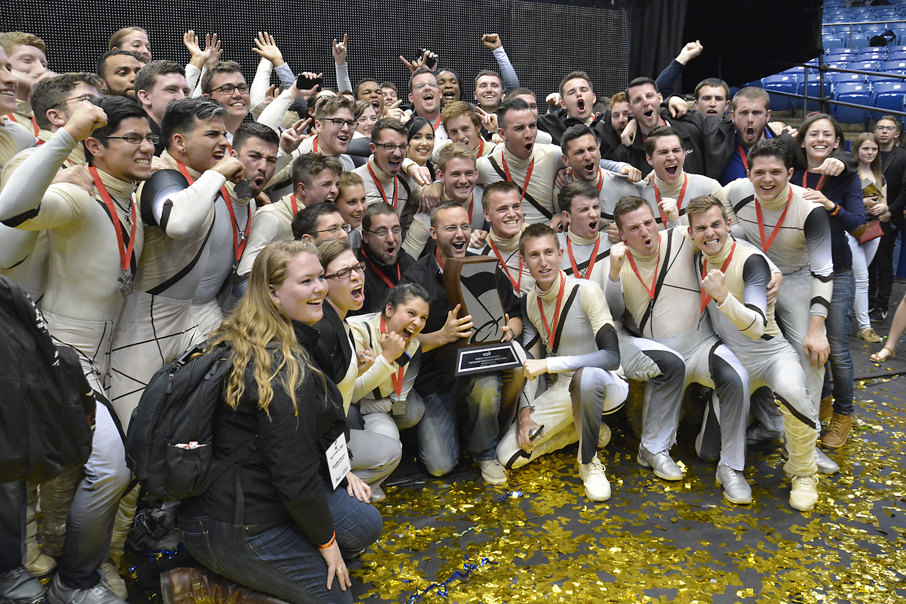 The percussion ensemble achieved 2nd place after a close call in prelims with "When One Door Closes..."