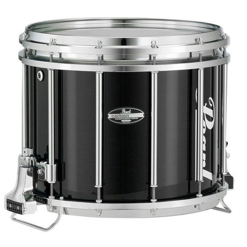 Grand Prize: Pearl CarbonCore marching snare drum with black finish and chrome hardware. 