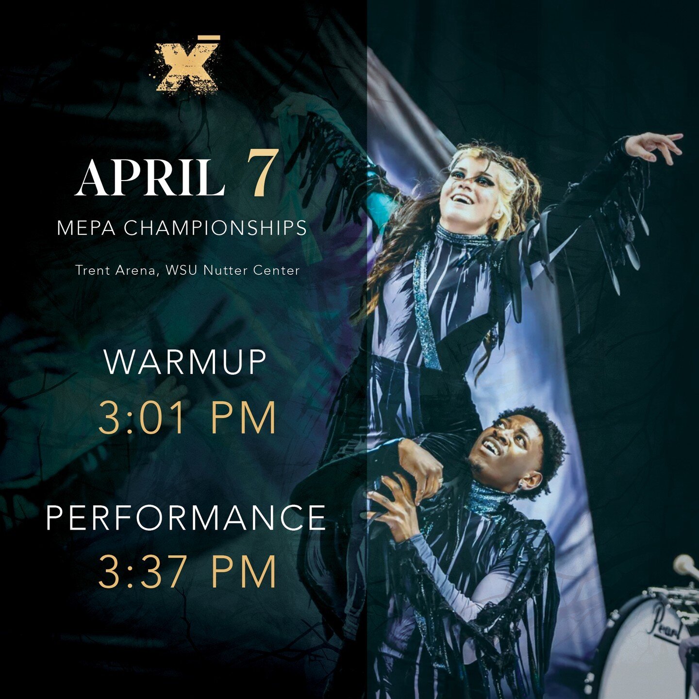 MEPA Champs today! Come check out these blackbirds throw down later today 🙅🐦&zwj;⬛

#RhythmX #X24 #Blackbird #MEPA2024 #WGI2024 #Pearl #Adams #Sabian #FJM #Evans #Promark #Daddario #PI #DPGPerforms #Seavine #WGI #WGIPercussion #Drumline #Drums #Ind