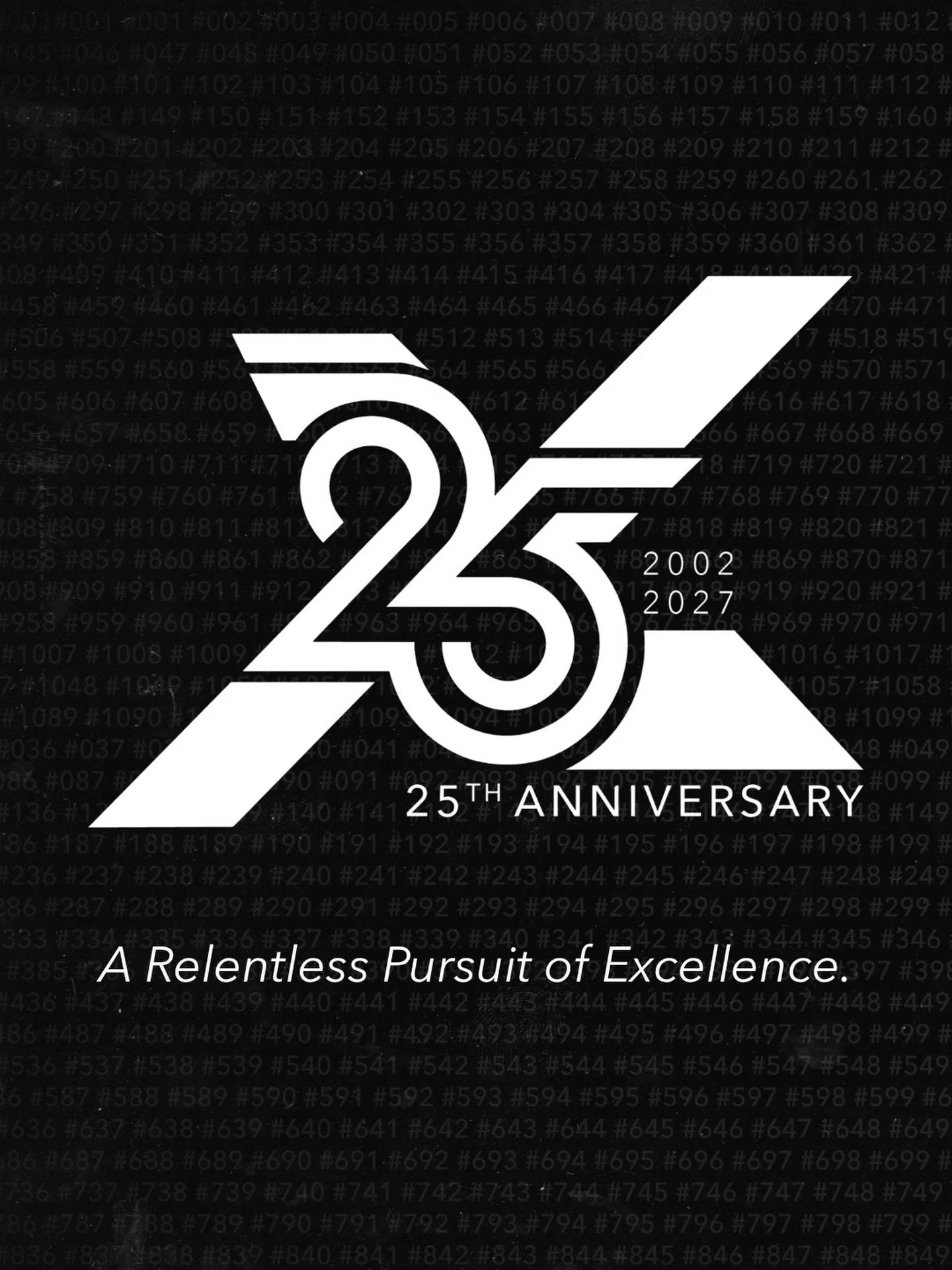 25 years of a relentless pursuit of excellence.

Join us this season as we celebrate our 25th Anniversary and continue to push the limits in the marching arts activity.

#RhythmX #X27 #WGI #WGIPercussion