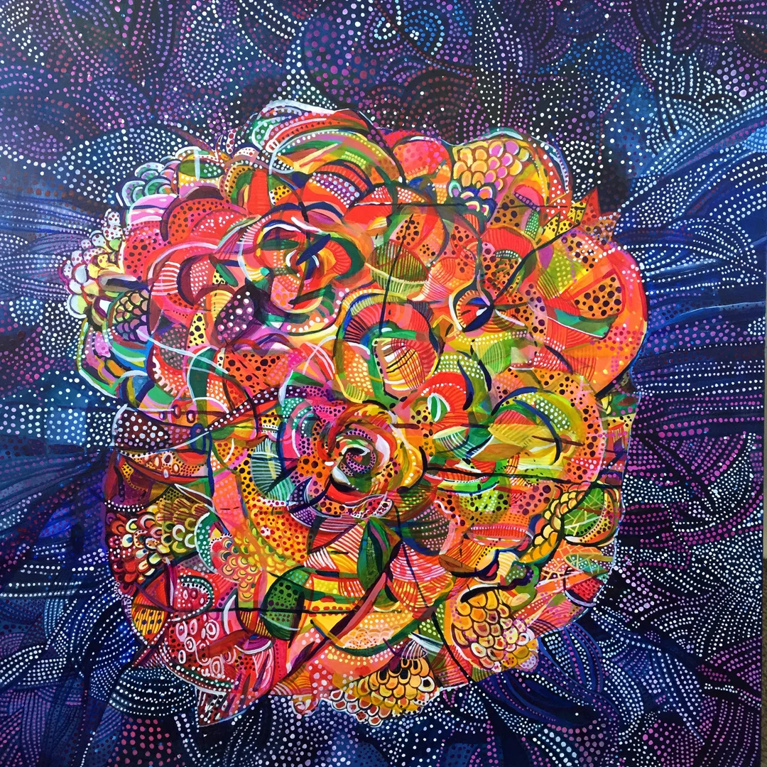 Presenting Lily Mars 2016 30x30" acrylic on canvas
