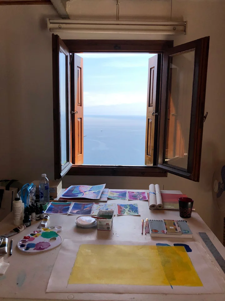 Workspace with a view, Skopelos Foundation for the arts 2019