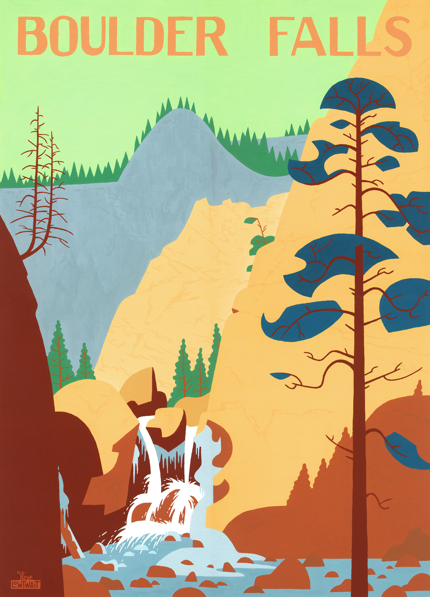 SOLD • Boulder Falls.