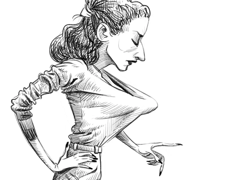 1950s Secretary Drawing