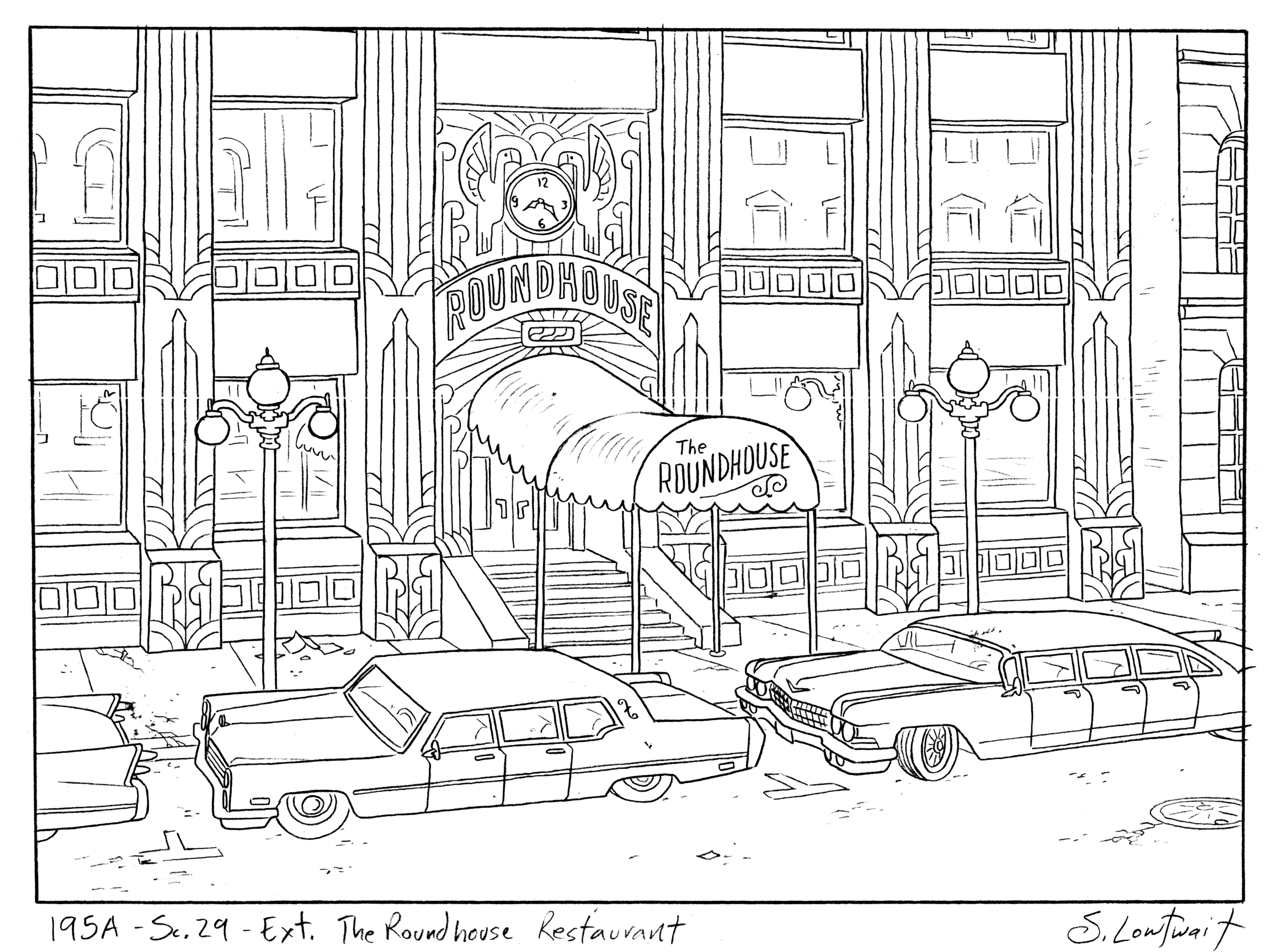 The Roundhouse is one of the top restaurants in the city. That Art Deco detail doesn't come cheap. Limo parking only.
