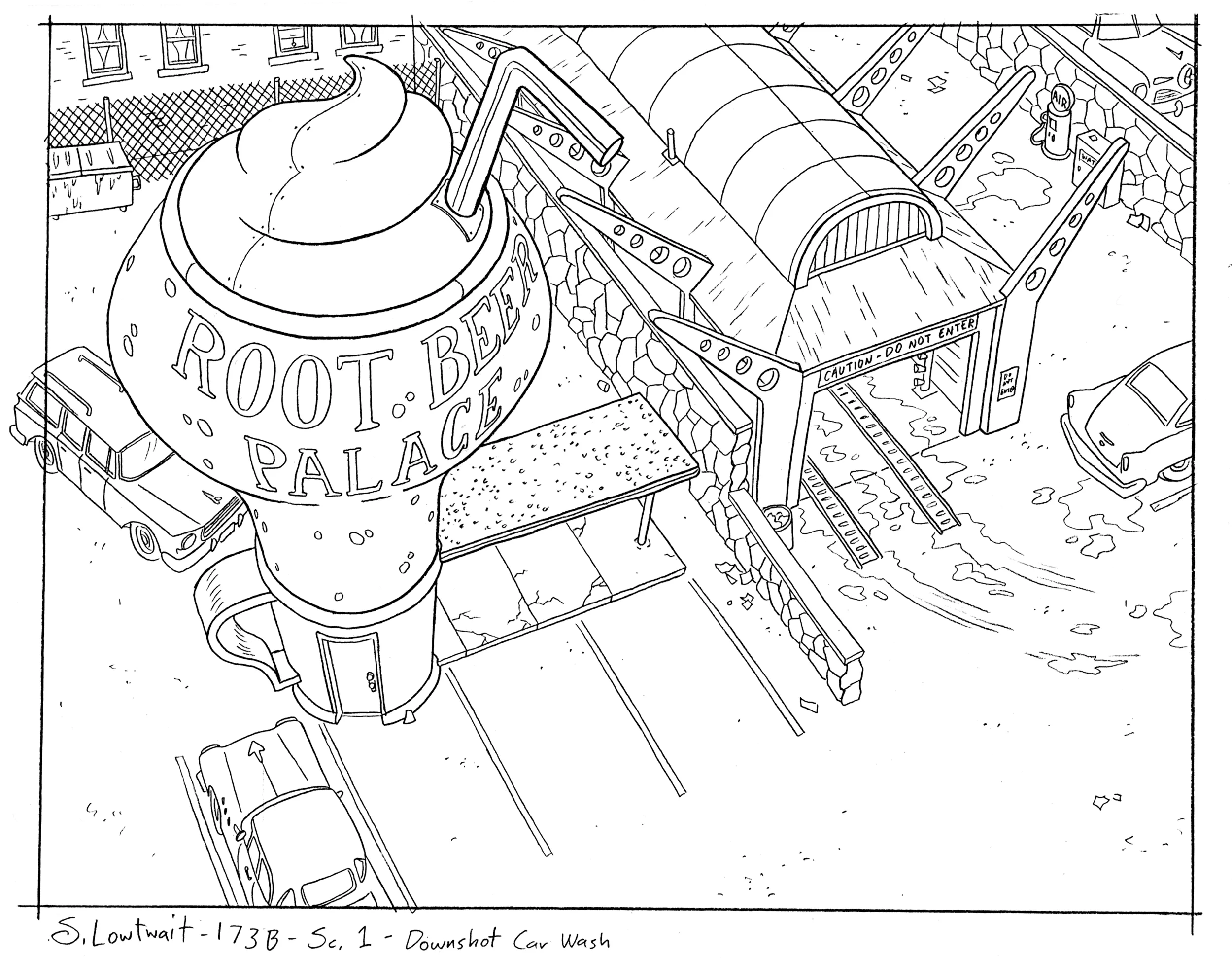 The realism of the city didn't often allow for more imaginative architecture, but sometimes I got to get more creative.