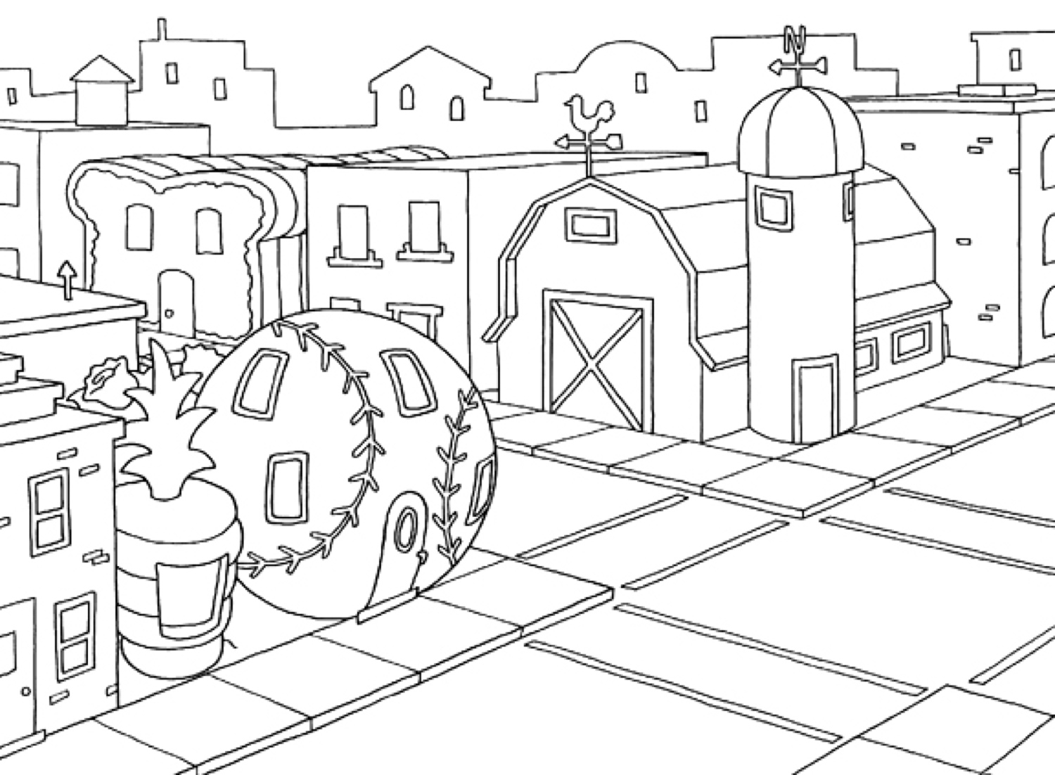 City street corner.