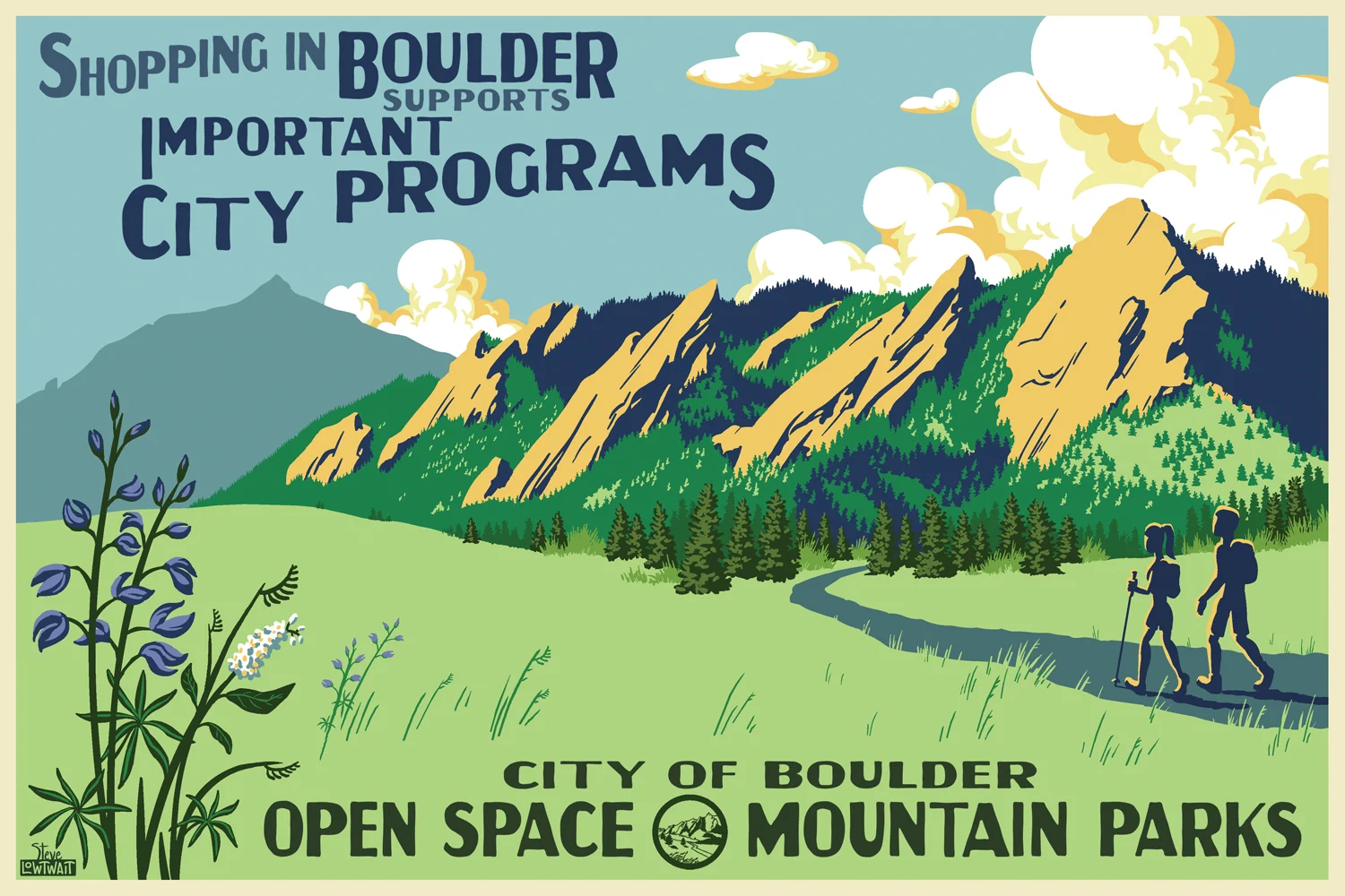 Open Space and Mountain Parks, Flatirons • Buy • Commissioned to promote buying local. • Client: City of Boulder
