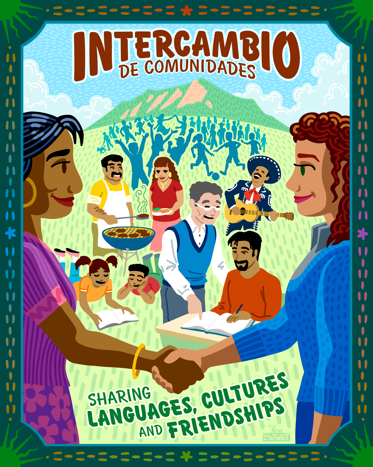 Intercambio De Comunidades • Commissioned to support multicultural community. Client: Intercambio