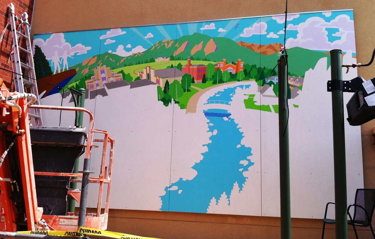 Painting the creek started to make it feel more complete.
