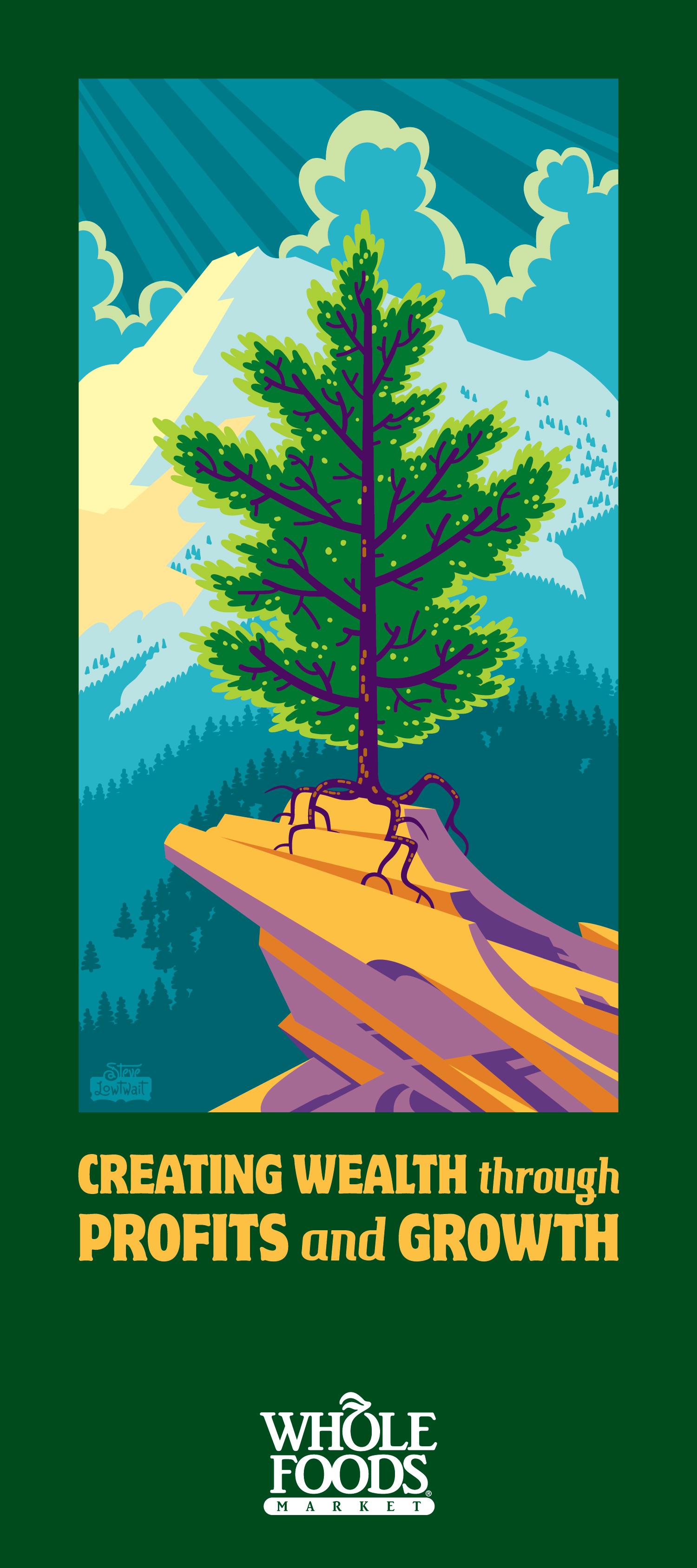 Whole Foods core value: Creating wealth through profits and growth.