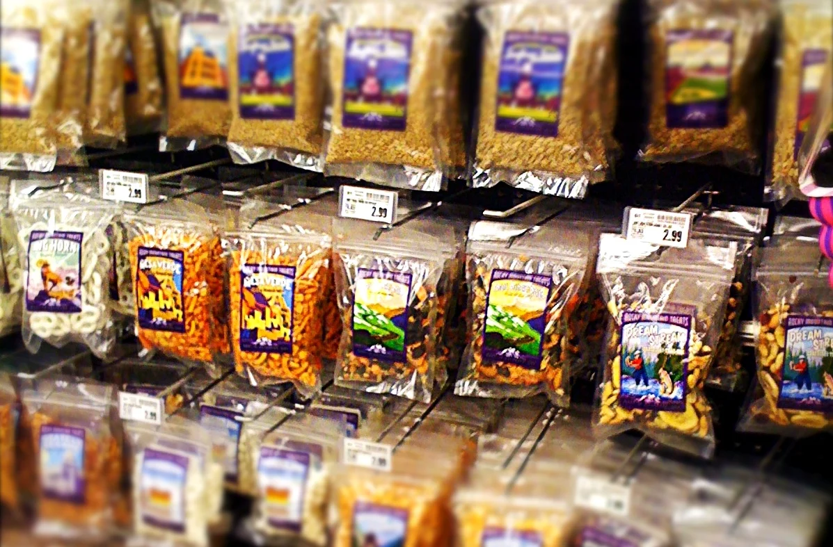 Rocky Mountain Treats displayed at the grocery store.