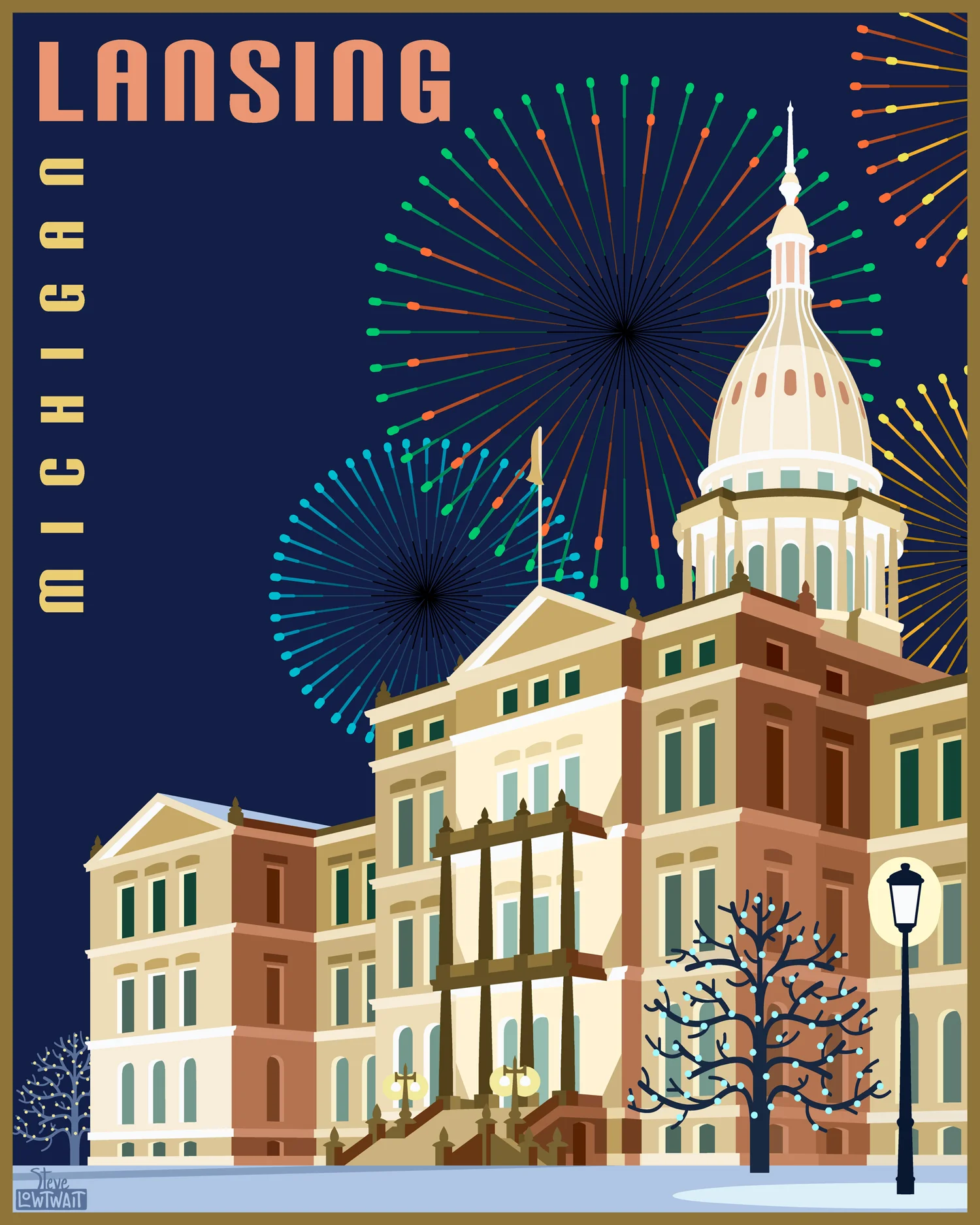 Lansing, Michigan poster
