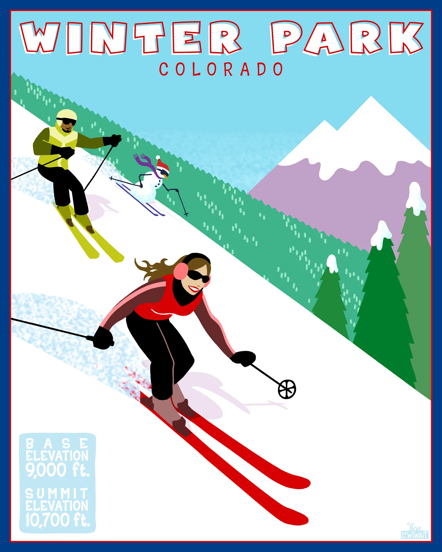 Winter Park ski poster