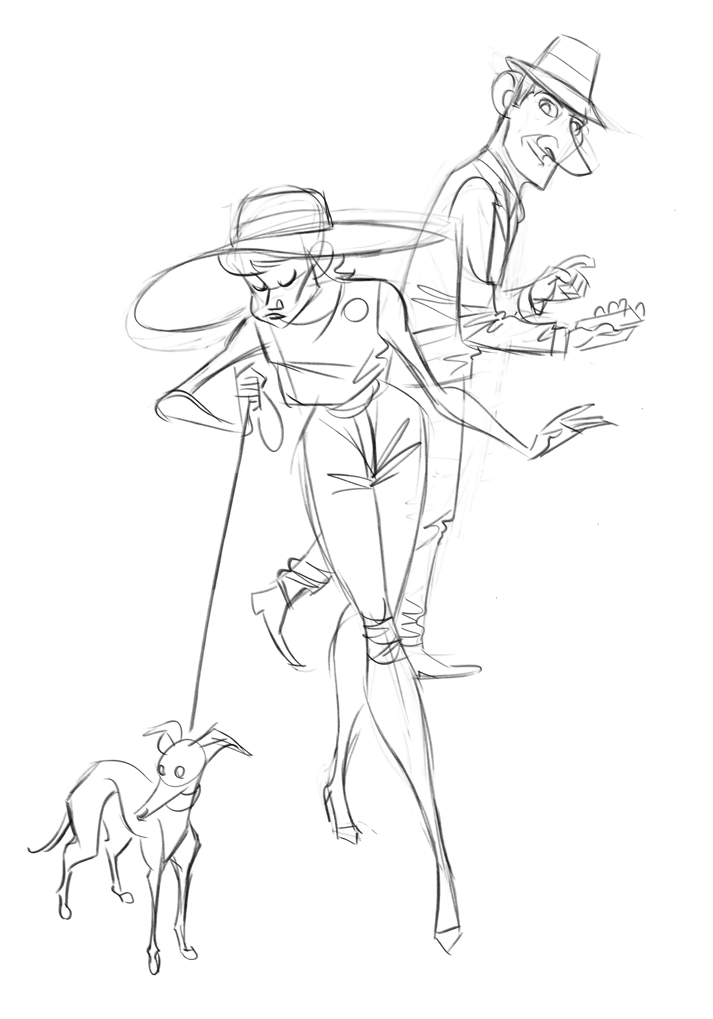 The rough sketch.