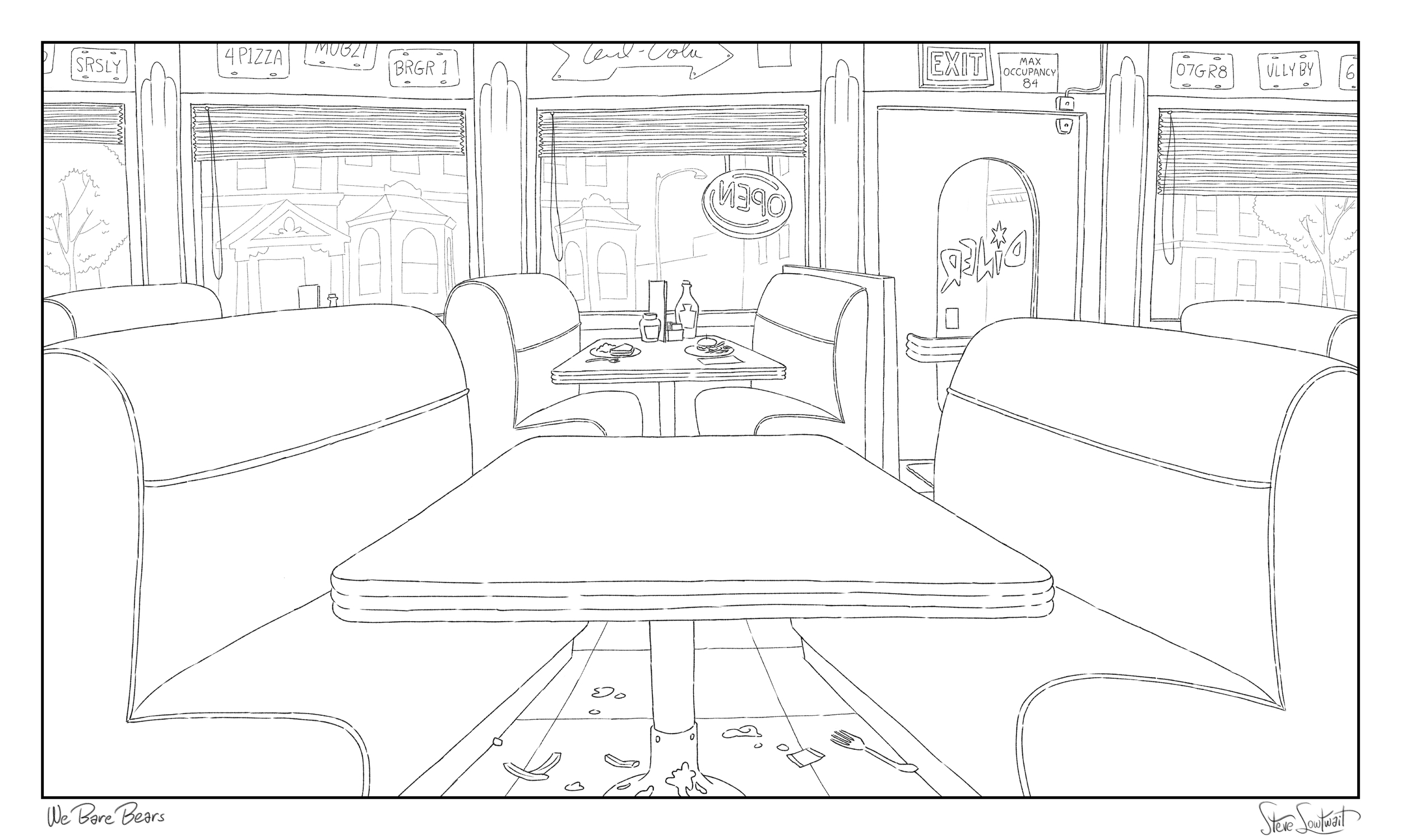 Retro styled diner.