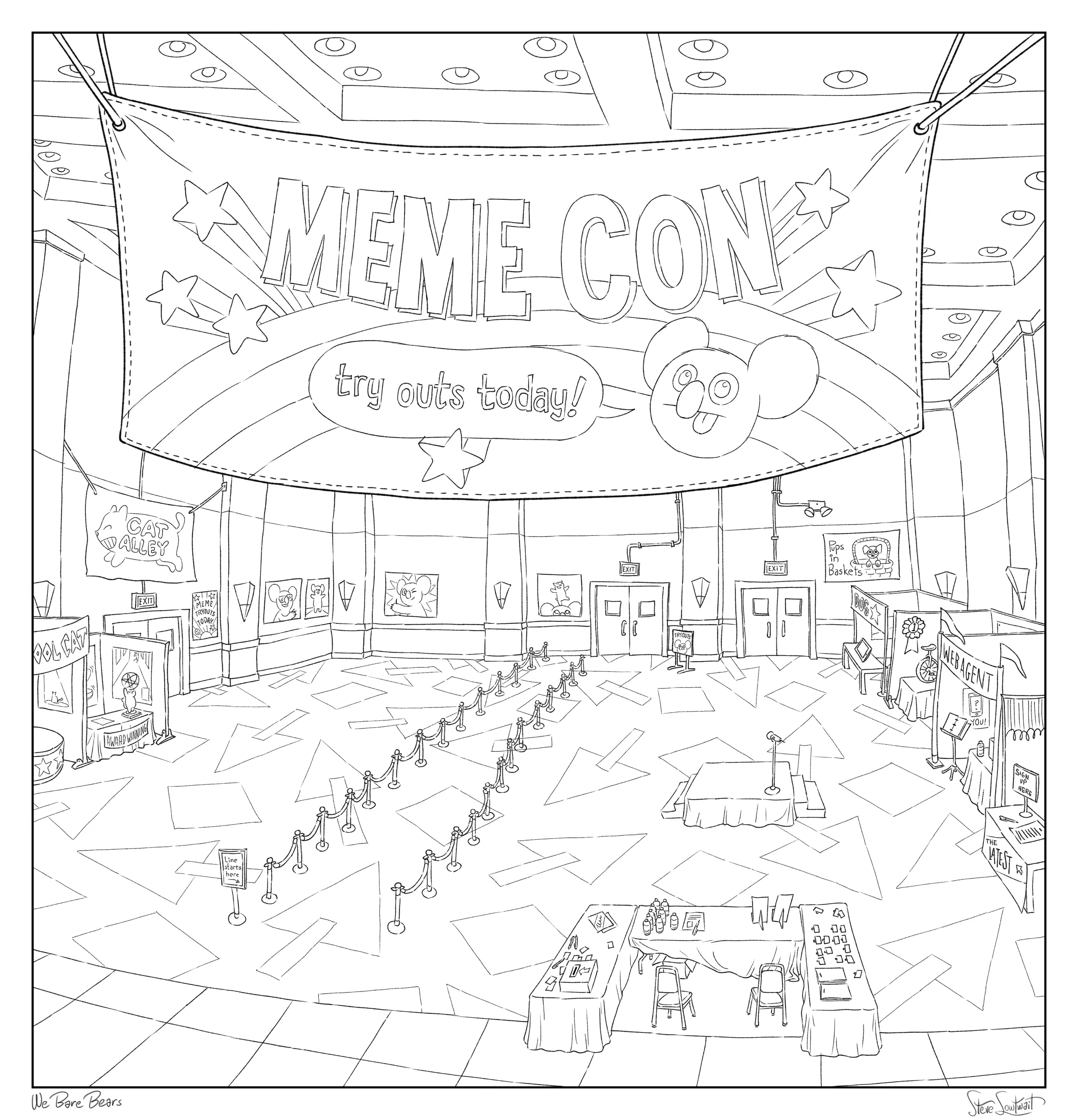 Internet meme convention floor. Oh that ugly carpeting!