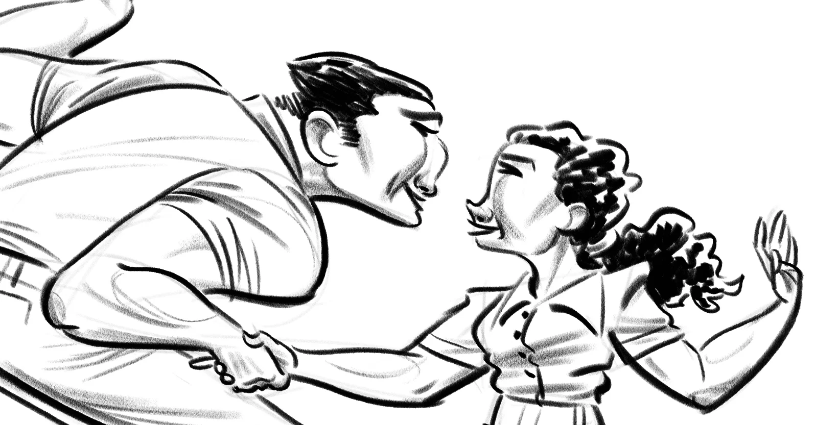 Sketch: Swing Dancers